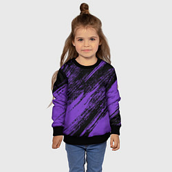 Свитшот детский The color is purple and black, цвет: 3D-черный — фото 2