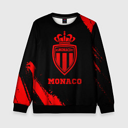 Свитшот детский Monaco - red gradient, цвет: 3D-черный