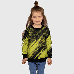 Свитшот детский The color is black and yellow, цвет: 3D-черный — фото 2