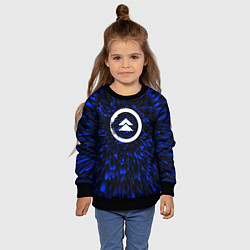 Свитшот детский Ghost of Tsushima blue energy, цвет: 3D-черный — фото 2