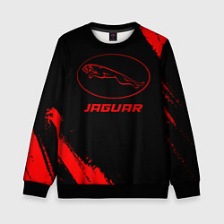 Свитшот детский Jaguar - red gradient, цвет: 3D-черный