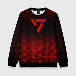 Свитшот детский Seventeen red poly, цвет: 3D-черный