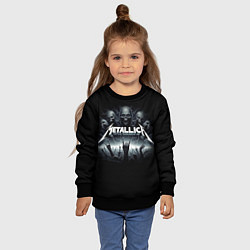 Свитшот детский Metallica thrash metal - gesture, цвет: 3D-черный — фото 2