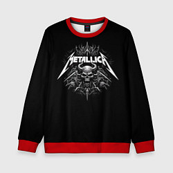 Свитшот детский The horned skull - Metallica, цвет: 3D-красный