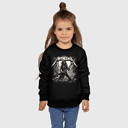 Свитшот детский Metallica - guitar solo, цвет: 3D-черный — фото 2