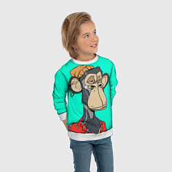 Свитшот детский NFT ape steel, цвет: 3D-белый — фото 2