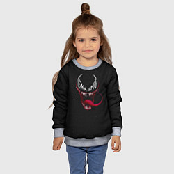 Свитшот детский Веном в темноте, цвет: 3D-меланж — фото 2