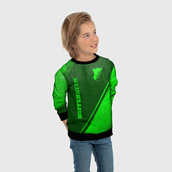 Свитшот детский Hoffenheim - green gradient вертикально, цвет: 3D-черный — фото 2