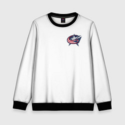Свитшот детский Columbus blue jackets - Sergey Bobrovsky, цвет: 3D-черный