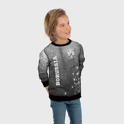 Свитшот детский Borussia - grey gradient вертикально, цвет: 3D-черный — фото 2