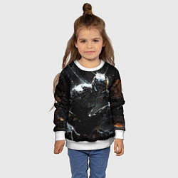 Свитшот детский Человек-паук в черном костюме, цвет: 3D-белый — фото 2