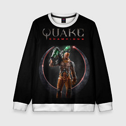 Свитшот детский Quake champions - Visor, цвет: 3D-белый