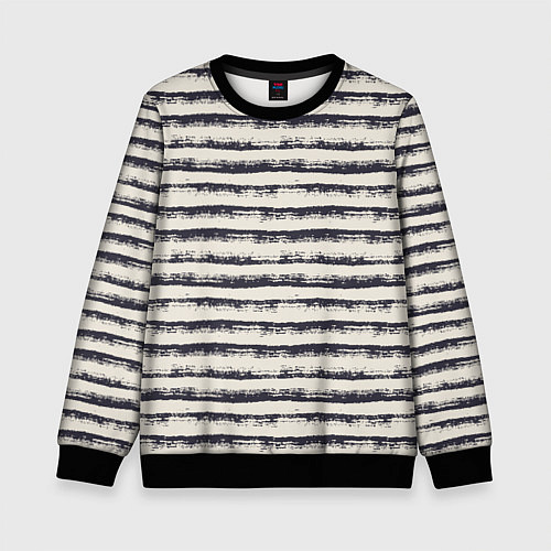 Детский свитшот Тёмные полосы на светлом / 3D-Черный – фото 1
