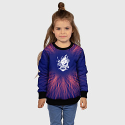 Свитшот детский Cyberpunk 2077 red energy, цвет: 3D-черный — фото 2