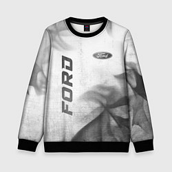 Свитшот детский Ford - white gradient вертикально, цвет: 3D-черный