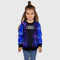 Свитшот детский Audi neon energy, цвет: 3D-черный — фото 2