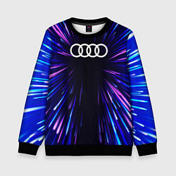 Свитшот детский Audi neon energy, цвет: 3D-черный