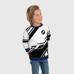 Свитшот детский BMW geometry black, цвет: 3D-синий — фото 2