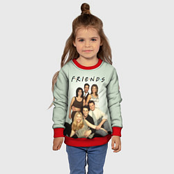 Свитшот детский Американский сериал - Друзья, цвет: 3D-красный — фото 2