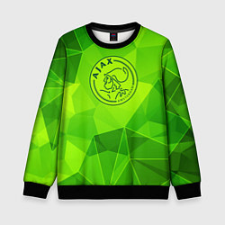 Свитшот детский Ajax green poly, цвет: 3D-черный