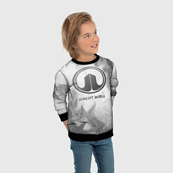 Свитшот детский Great Wall - white gradient, цвет: 3D-черный — фото 2