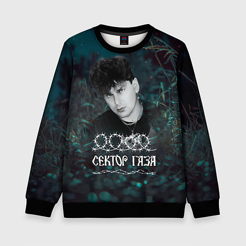 Детский свитшот Сектор газа ночной фон / 3D-Черный – фото 1