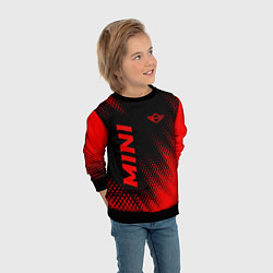 Свитшот детский Mini - red gradient вертикально, цвет: 3D-черный — фото 2