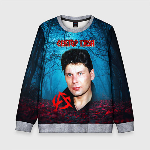 Детский свитшот Сектор газа вечерний лес / 3D-Меланж – фото 1