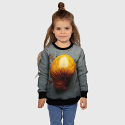 Свитшот детский Желтая боксерская перчатка, цвет: 3D-черный — фото 2