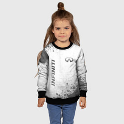 Свитшот детский Infiniti - white gradient вертикально, цвет: 3D-черный — фото 2