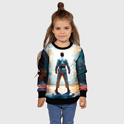 Свитшот детский Дзюдоист, цвет: 3D-черный — фото 2