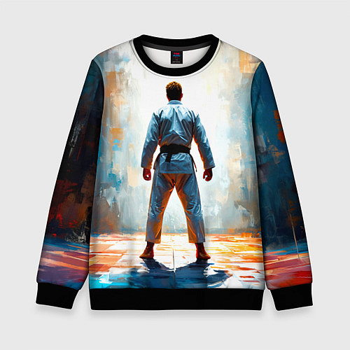 Детский свитшот Дзюдоист / 3D-Черный – фото 1