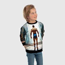 Свитшот детский Греко-римский борец, цвет: 3D-черный — фото 2