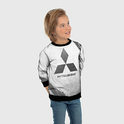 Свитшот детский Mitsubishi - white gradient, цвет: 3D-черный — фото 2