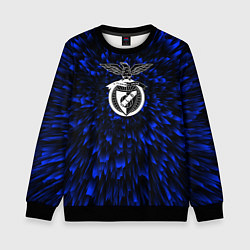 Свитшот детский Benfica blue energy, цвет: 3D-черный