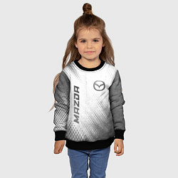 Свитшот детский Mazda - white gradient вертикально, цвет: 3D-черный — фото 2