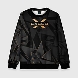 Свитшот детский Exeed golden poly, цвет: 3D-черный