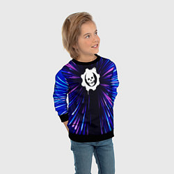 Свитшот детский Gears of War neon energy, цвет: 3D-черный — фото 2