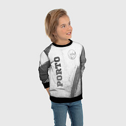 Свитшот детский Porto - white gradient вертикально, цвет: 3D-черный — фото 2