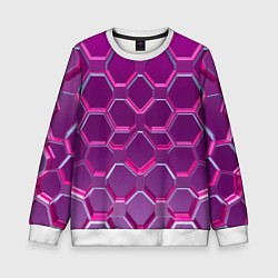 Свитшот детский Розовый бронежилет, цвет: 3D-белый