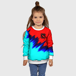 Свитшот детский Dota краски, цвет: 3D-белый — фото 2