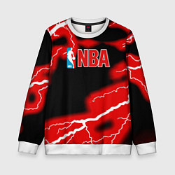 Свитшот детский NBA шторм, цвет: 3D-белый