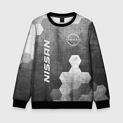 Свитшот детский Nissan - grey gradient вертикально, цвет: 3D-черный