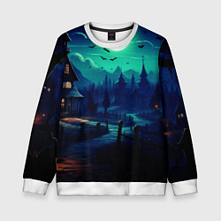 Свитшот детский Day of the Dead - Хэллоуин, цвет: 3D-белый