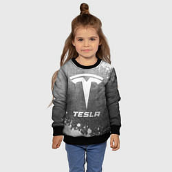 Свитшот детский Tesla - grey gradient, цвет: 3D-черный — фото 2