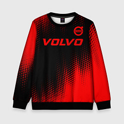 Свитшот детский Volvo - red gradient посередине, цвет: 3D-черный
