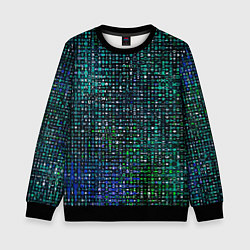 Детский свитшот Тёмный синий абстрактный мелкий паттерн