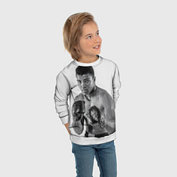 Свитшот детский Young Muhammad Ali, цвет: 3D-белый — фото 2