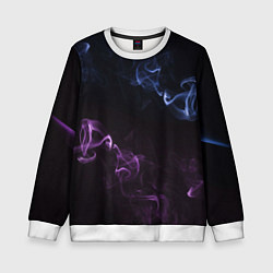 Свитшот детский Color black blue pink, цвет: 3D-белый