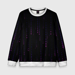 Свитшот детский Color black pink, цвет: 3D-белый